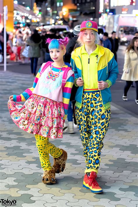 haruka kurebayashi and junnyan s colorful harajuku street fashion tokyo fashion