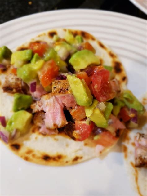 Ahi Tacos With Avocado Salsa Just A Pinch Recipes