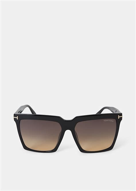 shop tom ford eyewear polarized black sabrina sunglasses harrolds australia