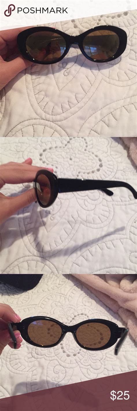 Black Clout Goggle Style Sunnies Cute And Trendy No Scratches Never