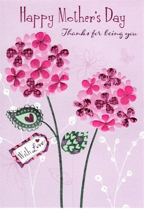 Thanks For Being You Happy Mothers Day Card Cards