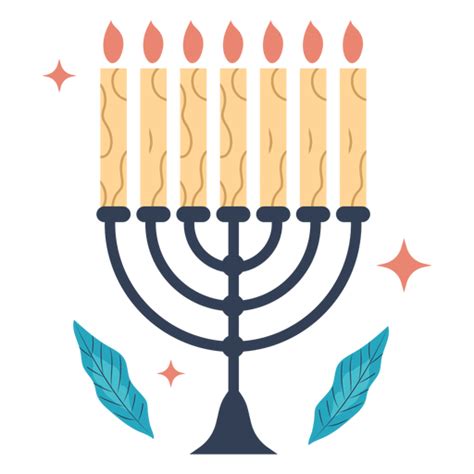 Hanukkah menorah illustration - Transparent PNG & SVG vector file png image