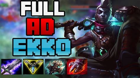 Full Ad Ekko Build Top Lane Baron Steal League Of Legends Trinity
