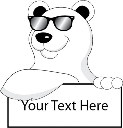 Polar Bear With Sunglasses Vector Free Download