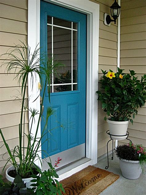 Black front doors in particular exude sophistication and class, and pair well with nearly all colors. Eat. Sleep. Decorate.: Front Door Reveal