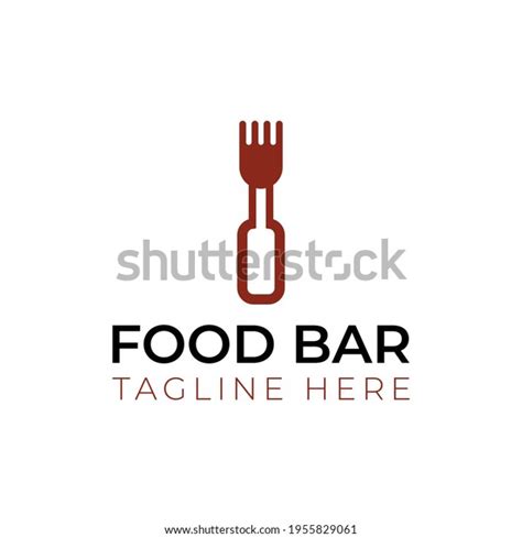 Creative Minimal Food Bar Logo Design Stock Vector Royalty Free