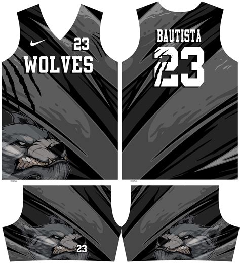 Wolves Basketball Full Sublimation Jersey Jersey Design Basketball