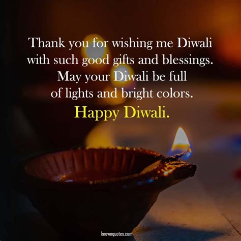Diwali Wishes Reply Happy Diwali Thank You Messages