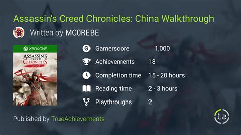 Assassins Creed Chronicles China Walkthrough