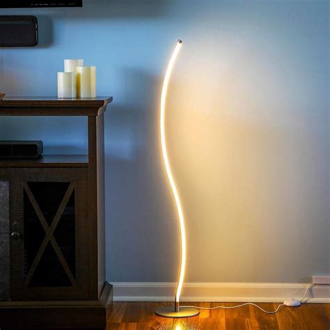 Shop allmodern for modern and contemporary floor lamps to match your style and budget. Wave - LED Floor Lamp For Living Room - Dimmable, Modern ...