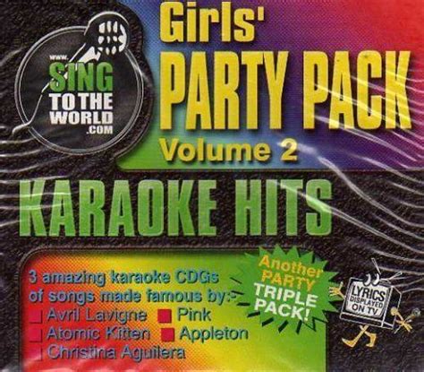 sing to the world girls party pack volume 2 karaoke hits 3 x cds 30 songs ebay
