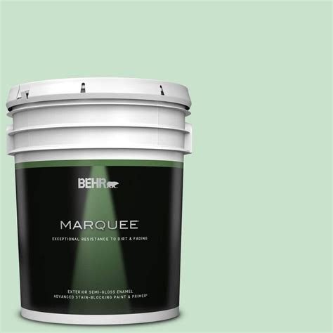 Behr Marquee 5 Gal M410 2 Wishful Green Semi Gloss Enamel Exterior