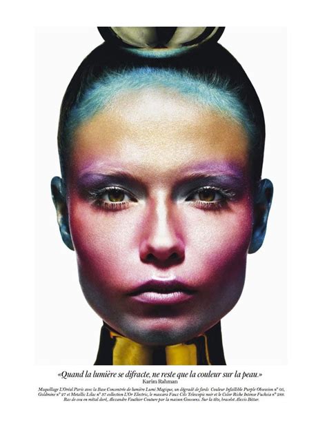 Natasha Poly By Mario Sorrenti Vogue Paris Makeup Artist Karim Rahman