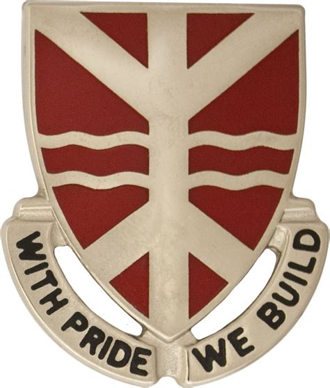 527th Engineer Battalion Unit Crest With Pride We Build