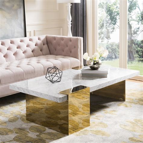 Sfv3541a 2bx Safavieh Marble Coffee Table Faux Marble Coffee Table