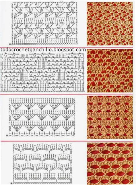 25 Puntos Crochet Con Esquemas Para Descargar