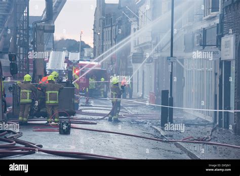 Rescue Service Firefighters Tackling Hi Res Stock Photography And