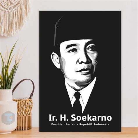 Jual Poster Soekarno Hiasan Dinding Presiden Bung Karno Walldecor