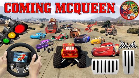 🐗 🐴 🦄 Lightning Mcqueen Cars 3 Disney Game Crazy Car Race Begins