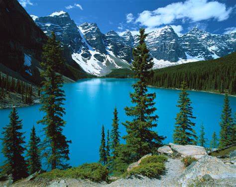 Moraine Lake Banff National Park Wall Mural By Alain Thomas Murals Your Way