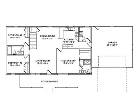 Country Home Plan 3 Bedrms 2 Baths 1400 Sq Ft 148 1064