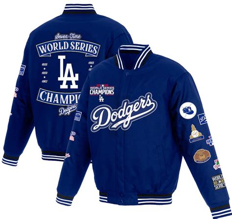 Los Angeles Dodgers 2020 World Series Champions Poly Twill Full Snap