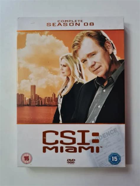 CSI MIAMI Complete Season 8 DVD Boxset Region 2 VGC EUR 13 86