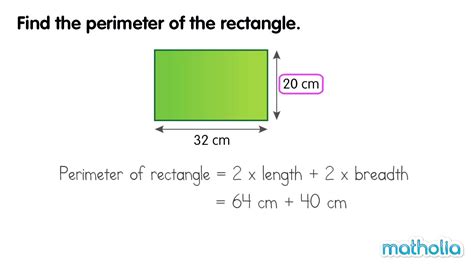 Perimeter Of A Rectangle Youtube