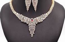 sets jewelry zircon bridal jinyao earrings necklace luxury gold wedding color women