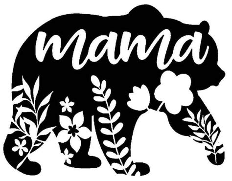 Mama Bear Vinyl Decal Etsy