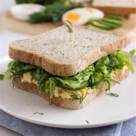 Low Fodmap Egg And Lettuce Sandwich With Bakers Delight Wholegrain Lo Fo