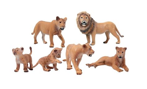 Buy Flormoon Lion Toy 6pcs Realistic Wild Animal Figures Plastic