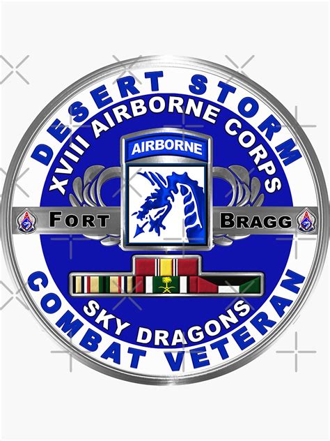 Xviii Airborne Corps Desert Storm Veteran Sticker For Sale By