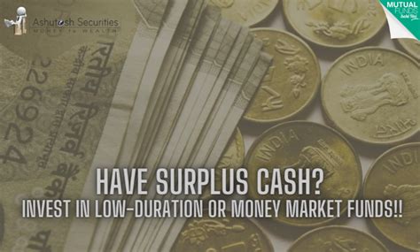 Have Surplus Cash Invest In Low Duration Or Money Market Funds