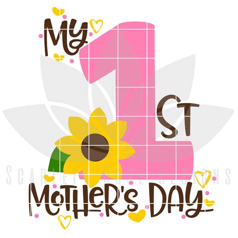 My First Mothers Day Svg Dxf Cut File Scarlett Rose Designs