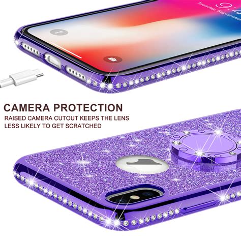 Apple Iphone X Iphone Ten Case Glitter Cute Phone Case Girls With K