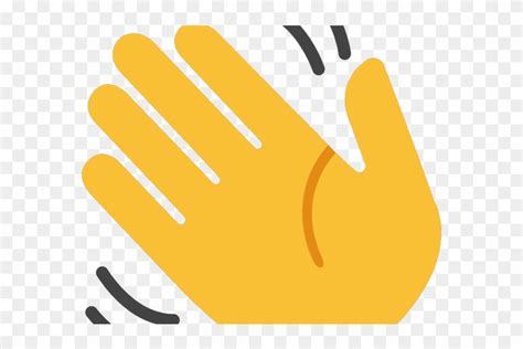 Hand Emoji Clipart Hello Mano Che Saluta Hd Png Download 640x480