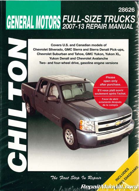 Chilton 2007 2013 Chevrolet Silverado Gmc Sierra Repair Manual