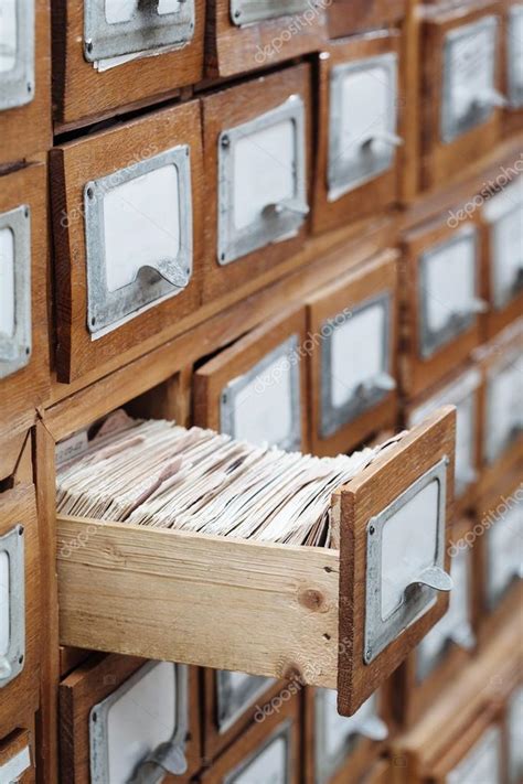 Library File Cabinet Drawer Stock Photo By ©4masik 61060131