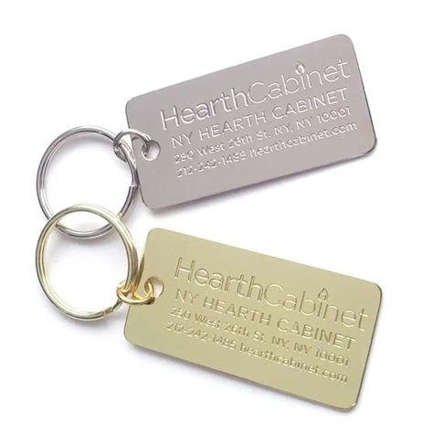 Metal Nameplate Keychain Stainless Steel Personalized Name Keychain