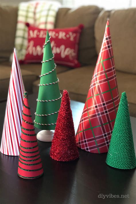 Diy Cone Christmas Trees Are Inexpensive And Easy To Make Using Poster