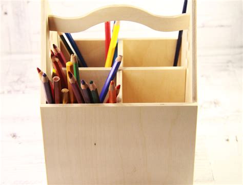 Desk Organizer For Kids Organizer For Pencils Pencil House Etsy