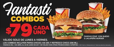 Carls Jr Combos Famous Star ó Jalapeño Burger