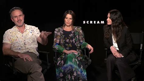 Scream David Arquette Neve Campbell Courteney Cox Interview Youtube