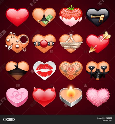 Set Vector Sex Hearts Vector And Photo Free Trial Bigstock