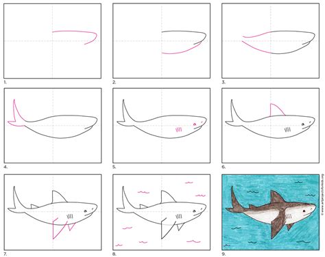 How To Draw A Shark · Art Projects For Kids