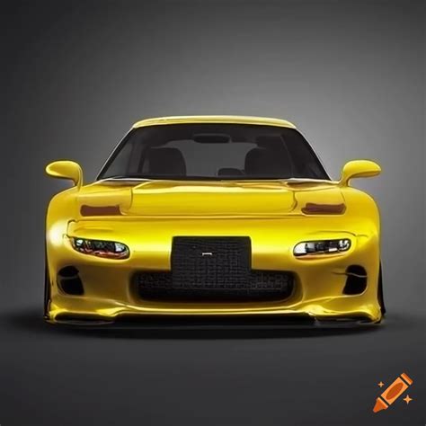Yellow Mazda Rx7 Wallpaper