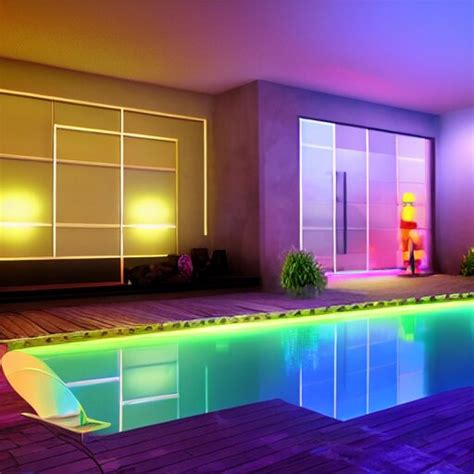 Govee Hue Led Strip Lighting Swiming Pool Scene Colourful 8 Arthubai