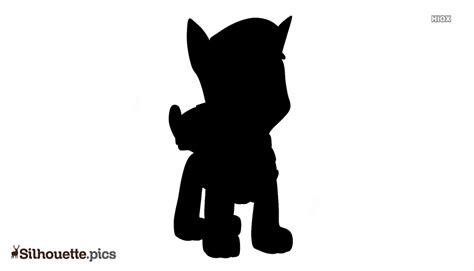Paw Patrol Dogs Silhouette Vector Clipart Images Pictures