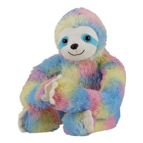 Holiday Time 12 Plush Colorful Sloth Stuffed Animal Toy